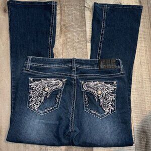 POUND GIRL bling pocket Jeans- size 7